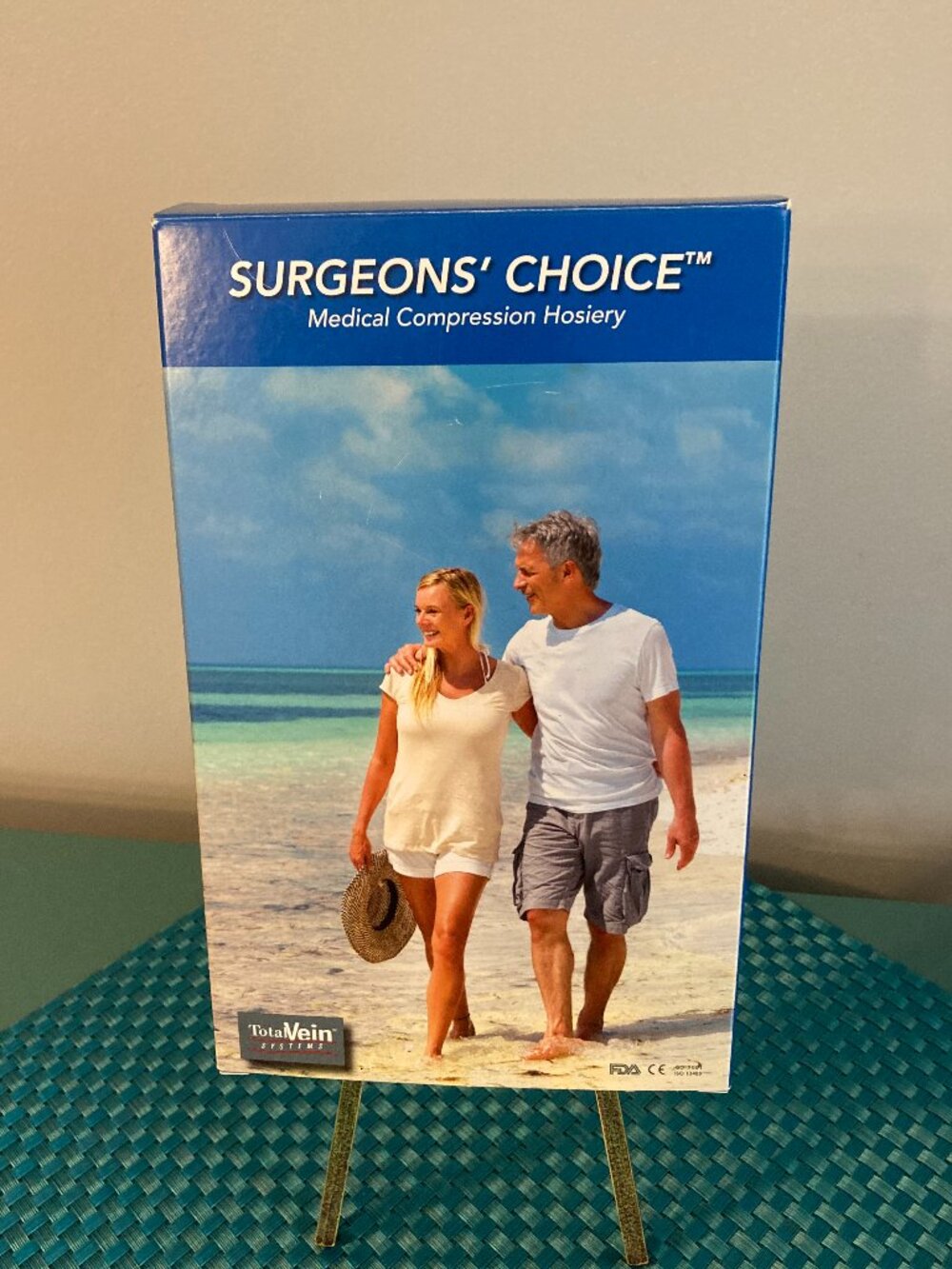 Compression Hosiery Thigh High Open Toe Support Stockings by Surgeons" Choice